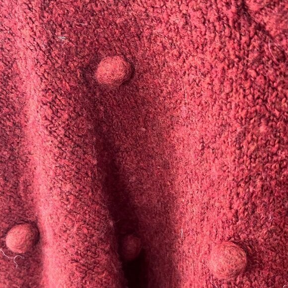 Madewell Bobble Colburne Cardigan Sweater Textured Merino Wool Blend Yarn - S - Picture 2 of 7